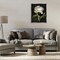 Stupell Industries Peony on Black Floater Framed Canvas Wall Art Design by Danhui Nai